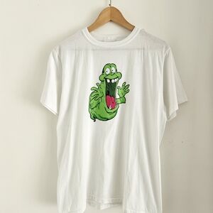 Vintage Ghost Busters Shirt Mens Large Slimer Movie Promo 80s